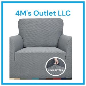 ZNSAYOTX 1 Piece Jacquard Chair Slipcovers for Living Room High Stretch Chair